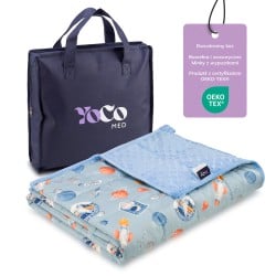 Koc sensoryczny, kołdra obciążeniowa dla dzieci 120×90 cm, 2,4 kg OEKO-TEX