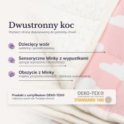 Koc sensoryczny, kołdra obciążeniowa dla dzieci 150×100 cm, 3,2 kg OEKO-TEX