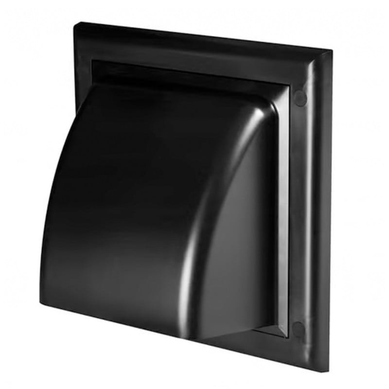 Osłona wywiewna Awenta KO100-30CZ Ø100 czarny 19x19 cm zawór zwrotny kratka