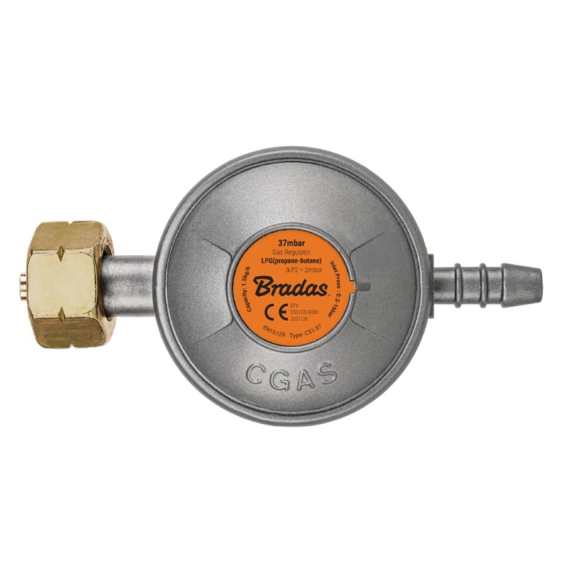 Reduktor gazowy 37 mbar 1,5 kg/h 9 mm EFV EN16129