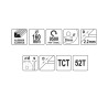 Piła tarczowa widiowa do aluminium YATO YT-60905 160x20x1,5mm T52