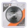 Piła tarczowa widiowa do aluminium YATO YT-60907 180x20x1,5mm T60