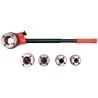 Gwintownica hydrauliczna VOREL 55820 do rur 3/8’’-1 1/4 5 głowic walizka