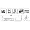 Wiertło-gwintownik YATO YT-44843 HSSM2 M6 HEX 1/4’’ 44mm