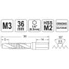 Wiertło-gwintownik YATO YT-44840 HSSM2 M3 HEX 1/4’’ 36mm