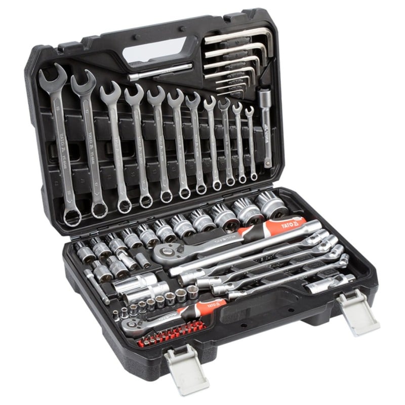 Zestaw narzędziowy YATO YT-38781 AS-DRIVE 1/4’’ 1/2’’ 77elem. walizka