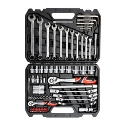 Zestaw narzędziowy YATO YT-38781 AS-DRIVE 1/4’’ 1/2’’ 77elem. walizka