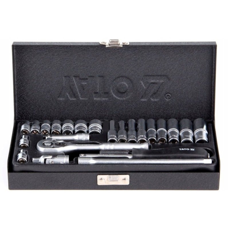 Zestaw narzędziowy YATO YT-14421 AS-DRIVE CrV 1/4’’ 23elem. walizka