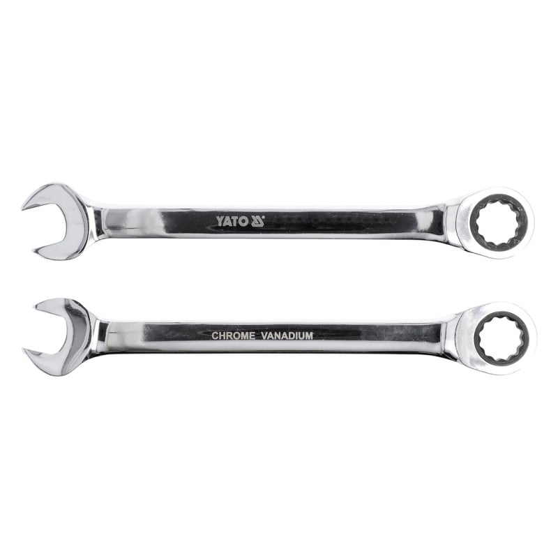 Klucz płasko-oczkowy z grzechotką Yato YT-0192 11mm 72T CrV 165mm
