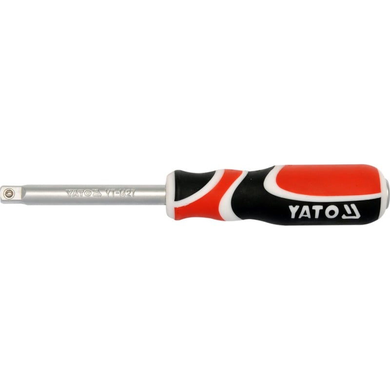 Pokrętło YATO YT-1427 1/4'' z rękojeścią GRD PP, TPR CrV chromowane, satynowe 1 sztuka