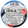 Taśma elektroizolacyjna Yato YT-81591 15mm x 20m PVC niebieska 0,13mm