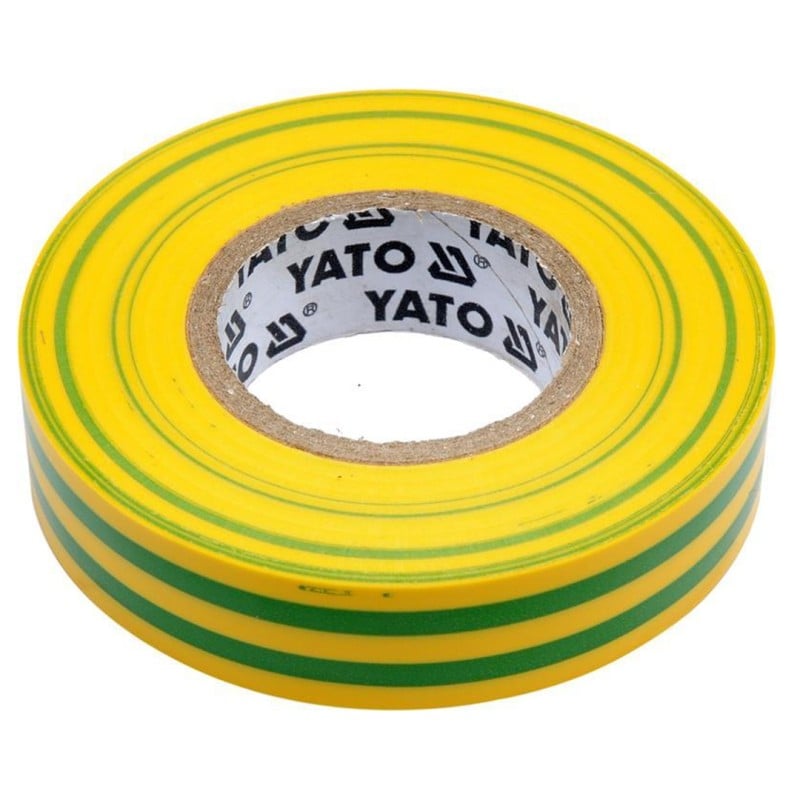 Taśma elektroizolacyjna Yato YT-81593 15mm x 20m PVC żółto-zielona 0,13mm