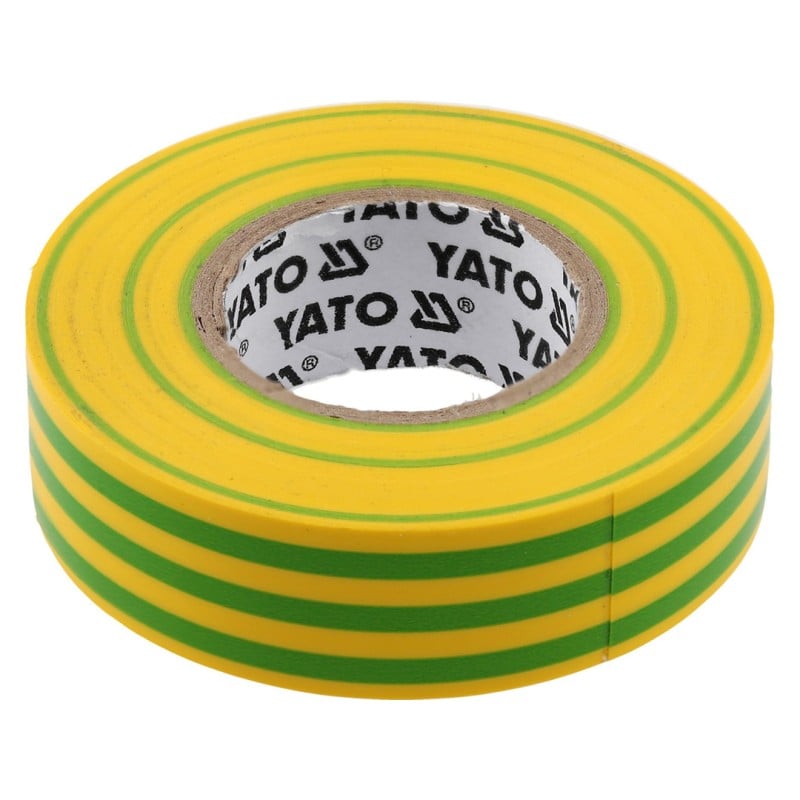 Taśma elektroizolacyjna Yato YT-81655 15mm x 20m PVC żółto-zielona 0,13mm