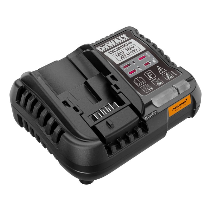 Ładowarka wielonapięciowa DeWALT McLaren 12V-18V XR 4A baterie slajdowe