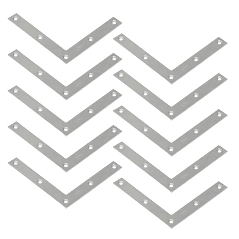 Narożnik prosty DOMAX NA100 100x100x15x2mm cynk galwaniczny 10szt.