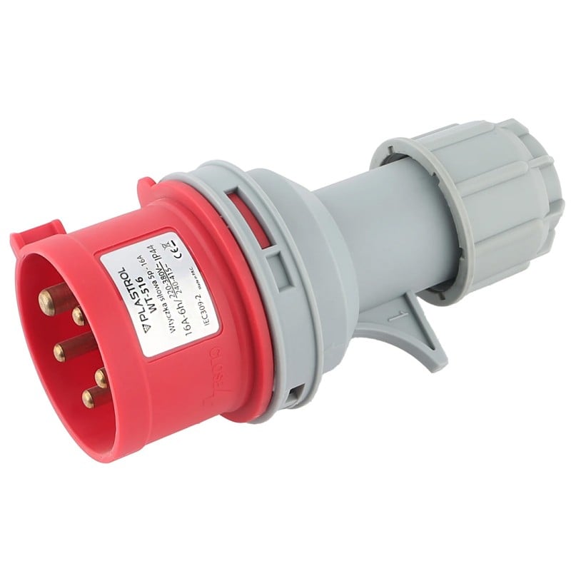 Wtyczka siłowa PLASTROL WT-516 5P 16A 400V IP44 1 sztuka