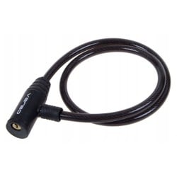 Zamknięcie do roweru VERSO 344000 LQ-116 linka 6x650mm czarne 2klucze