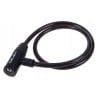 Zamknięcie do roweru VERSO 344000 LQ-116 linka 6x650mm czarne 2klucze