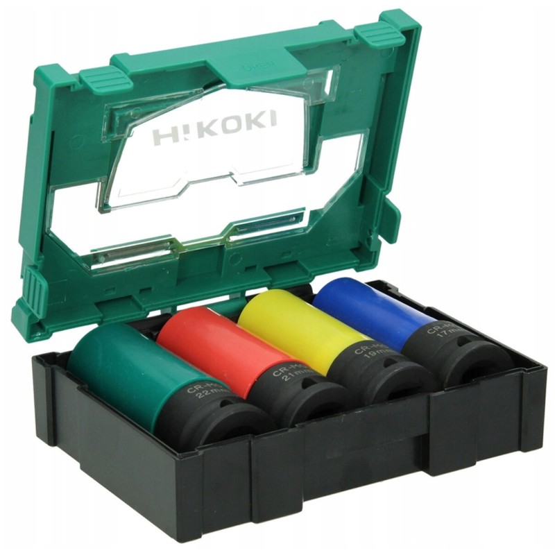 Zestaw nasadek 6 kątnych udarowych HiKOKI 40030039 17mm,19mm,21mm,22mm 4 szt.