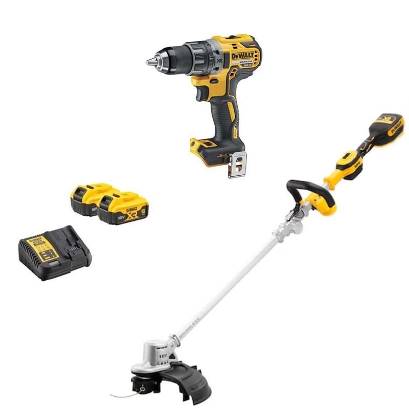 Zestaw DeWALT DCMST561DCD-QW 18V XR podk.DCMST561+wiert.DCD791 2x5Ah BL