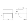 Kolano kanału pionowe płaskie S&I S/KPI 003-113 110x55mm ABS