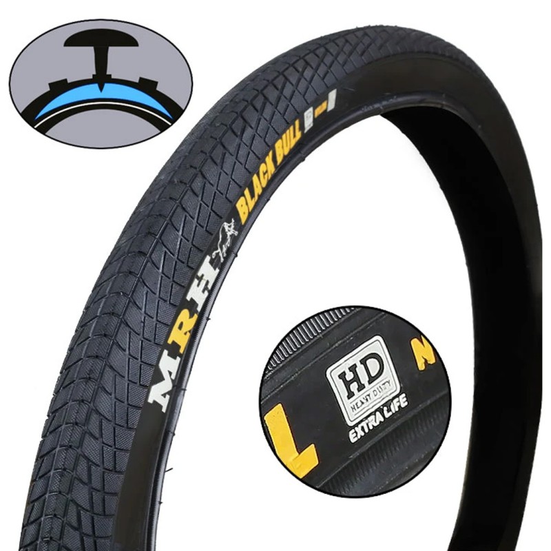 Opona rowerowa 24x1.75 47-507 MRH Black Bull z wkładką antyprzebiciową