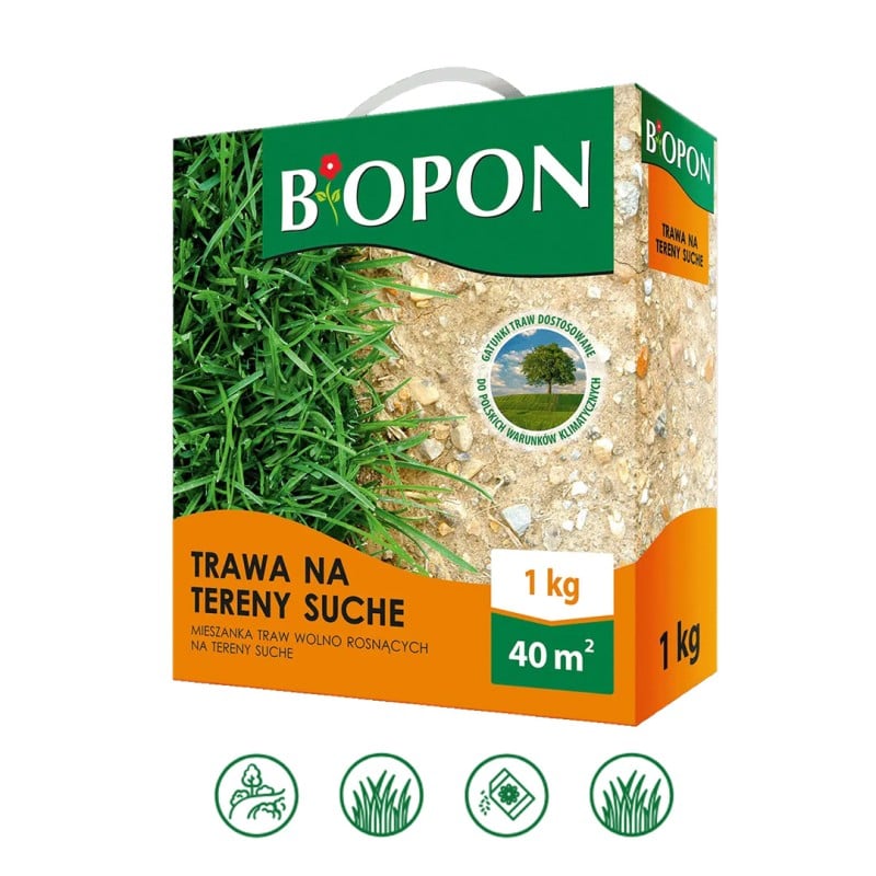 Trawa na tereny suche odporna na suszę BIOPON 1kg PL530/64/15329/02T1A