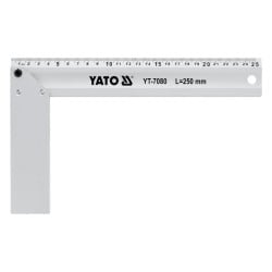 Kątownik aluminiowy Yato YT-7080 250 mm 45° 90° utwardzany