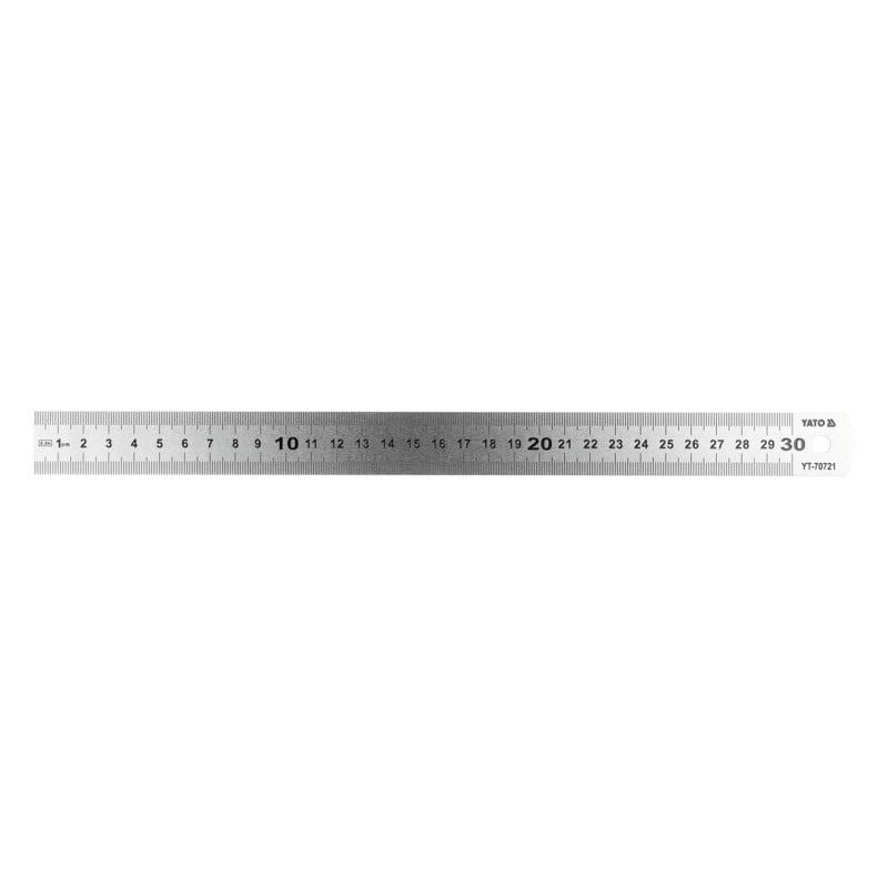 Liniał mierniczy linijka Yato YT-70721 stal nierdzewna 300 mm klasa II
