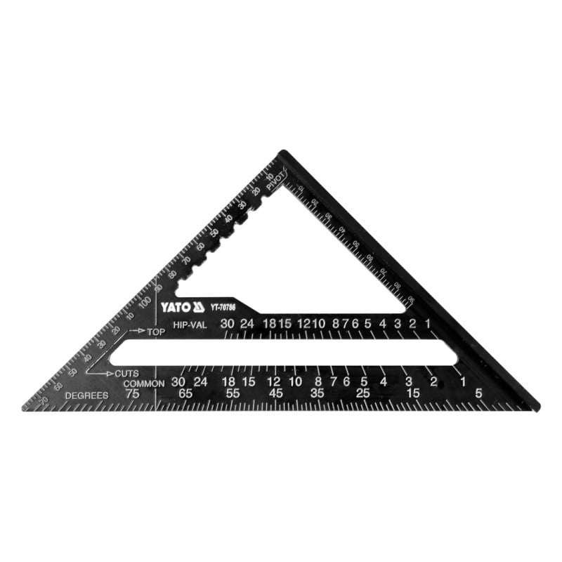 Kątownik ciesielski Yato YT-70786 180 mm aluminiowy metryczny i calowy