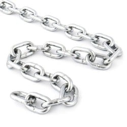 Łańcuch gospodarczy ocynkowany D1-4mm DIN5685A krótkie ogniwo rolka 84m
