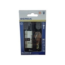 Wkładka do zamka GERDA PSX+ 40/55mm ATEST 6D zębata nikiel satynowy 5kluczy