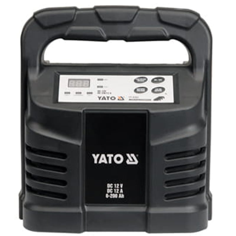 Prostownik elektroniczny YATO YT-8302 12V 12A 6-200A wyświetlacz LED