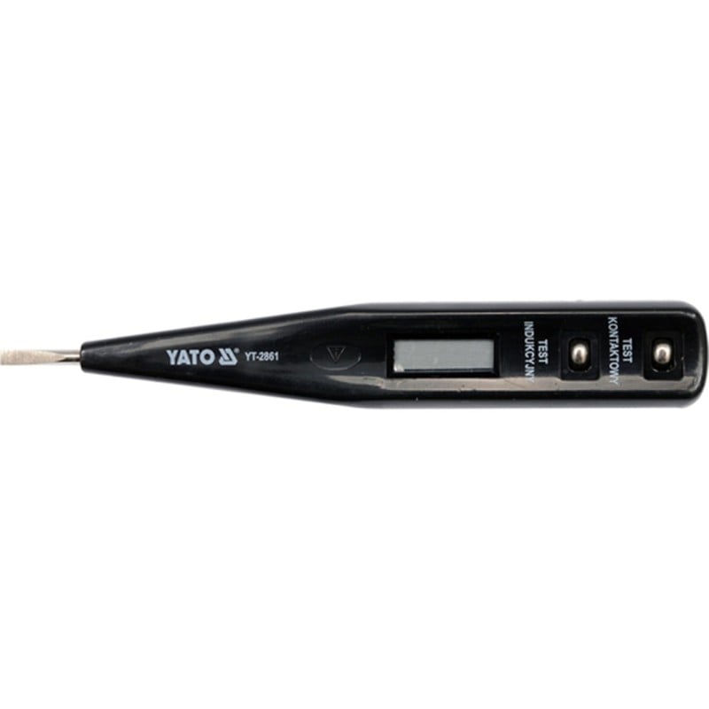Próbnik napięcia YATO GRD LCD YT-2861 12-250V 130mm 1 sztuka