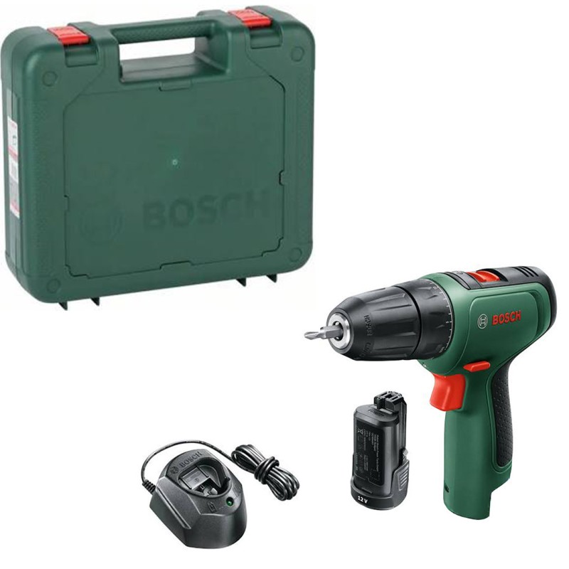 Akumulatorowa wiertarko-wkrętarka Bosch 0.603.9D3.004 EasyDrill 1200 12V 1x2Ah walizka