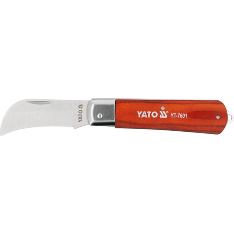 Nóż monterski składany sierpak YATO YT-7601 GRD 190mm 42-48HRC hakowy 1 sztuka
