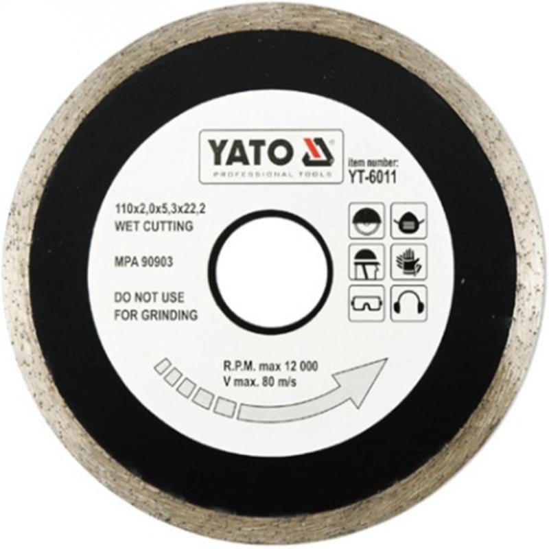Tarcza diamentowa pełna YATO YT-6011 110mm 1 sztuka
