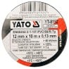 Taśma elektroizolacyjna YATO YT-8152 12 mm x 10 m PVC czarna