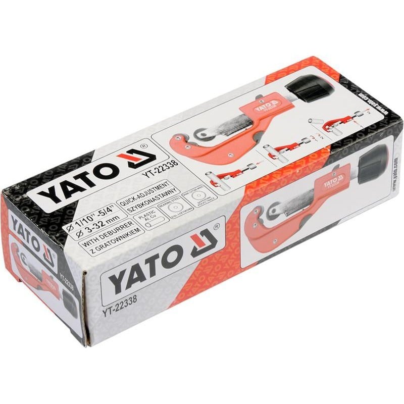 Obcinak do rur Yato YT-22338 3-32 mm z gratownikiem szybka regulacja