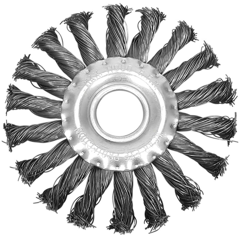 Szczotka tarczowa Vorel 06982 115 mm drut splatany do usuwania rdzy farby