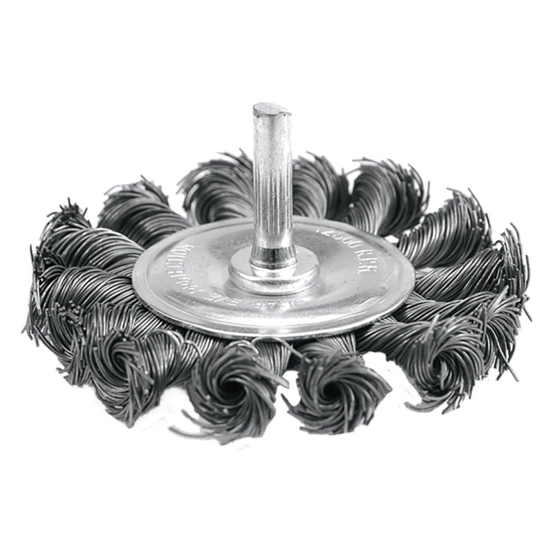 Szczotka tarczowa Vorel 06993 75 mm drut splatany trzpień 12500 obr/min