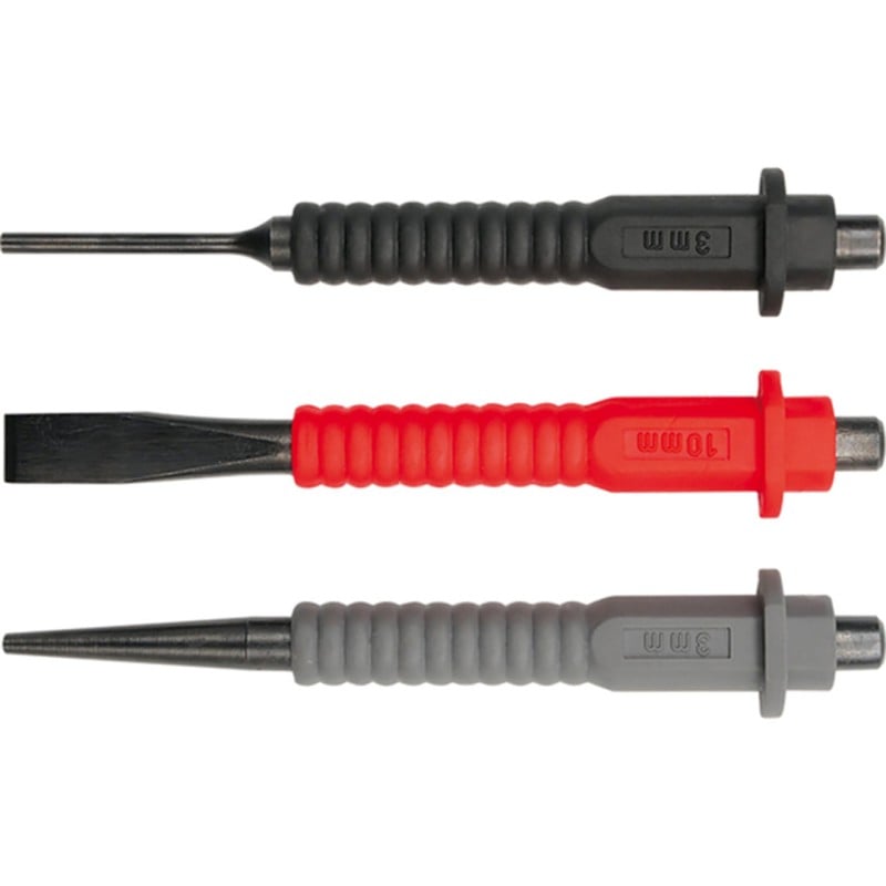 Zestaw wybijaków i przecinaka YATO YT-4713 GRD 3mm 30mm czerniona 3 sztuki