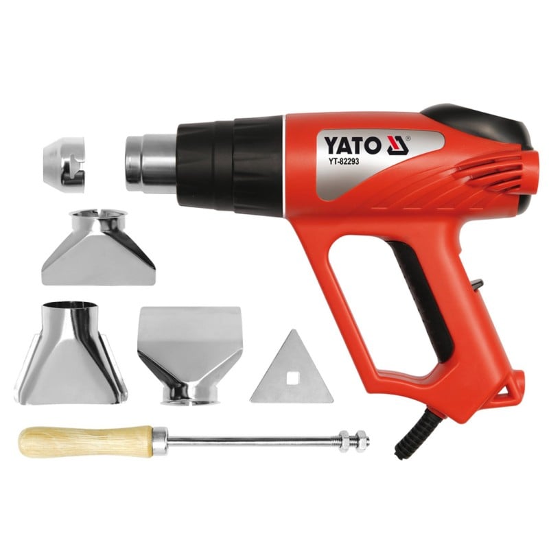 Opalarka YATO YT-82293 2000W LCD 70-600°C + 4 dysze walizka