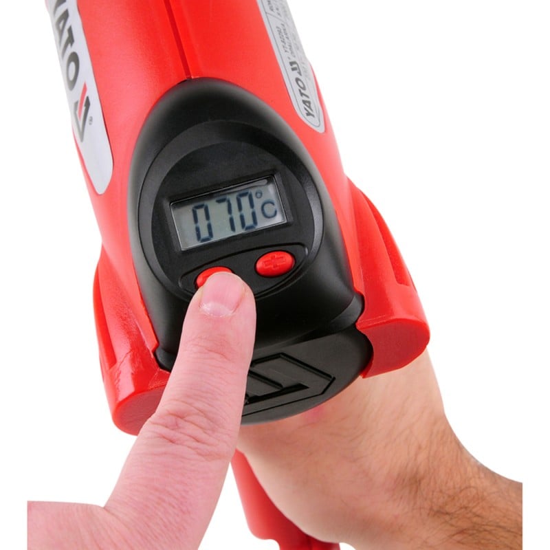 Opalarka YATO YT-82293 2000W LCD 70-600°C + 4 dysze walizka