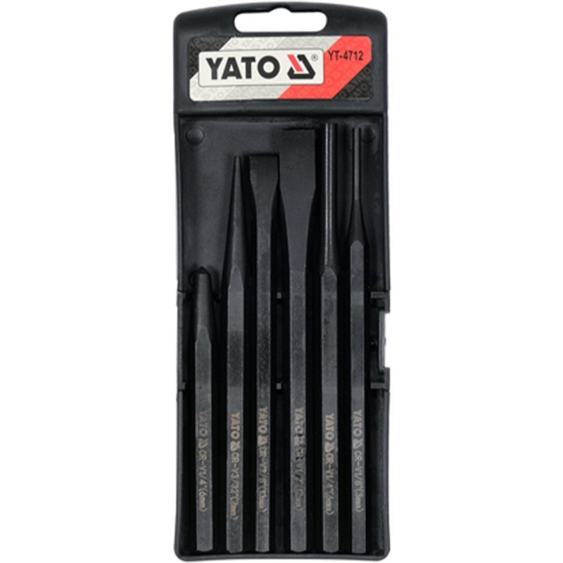 Zestaw przecinaków i punktaków YATO YT-4712 GRD 8mm 3,6mm 2mm 6 sztuk