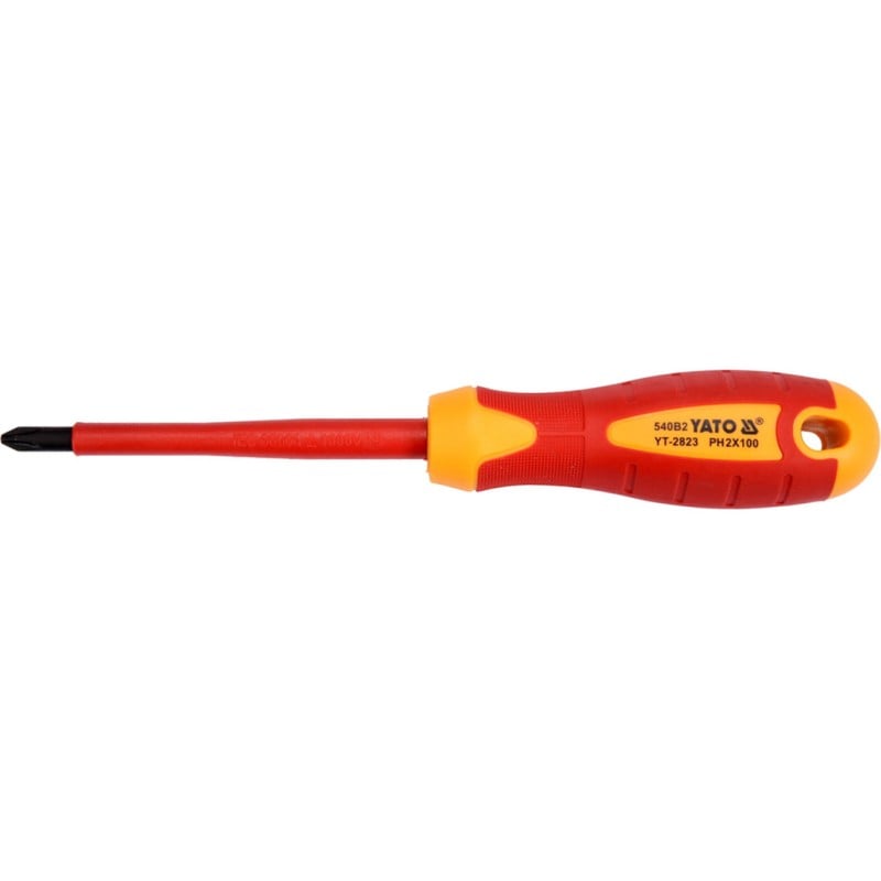 Wkrętak izolowany YATO YT-2823 GRD S2 56-60HRC PH2x100mm 1 sztuka