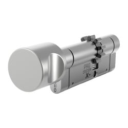 Wkładka z gałką GERDA PSX+ 40G/35mm ATEST 6D TR zębata nikiel satynowy 5kluczy