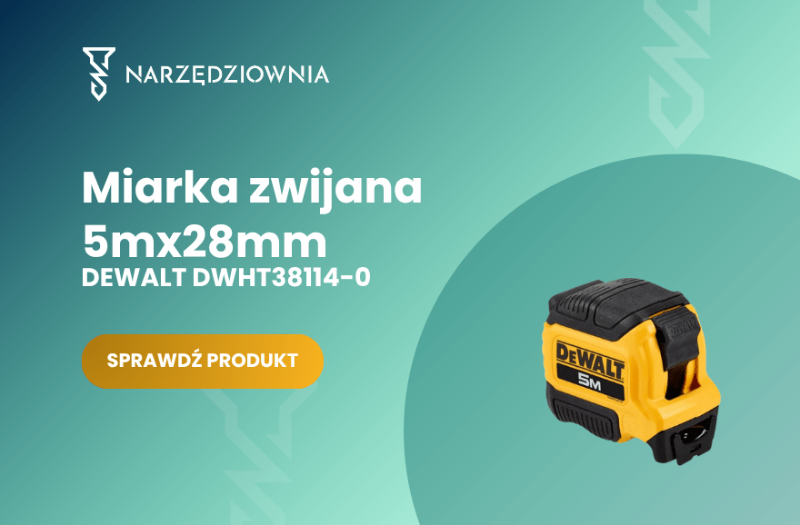 Baner z miarką Dewalt