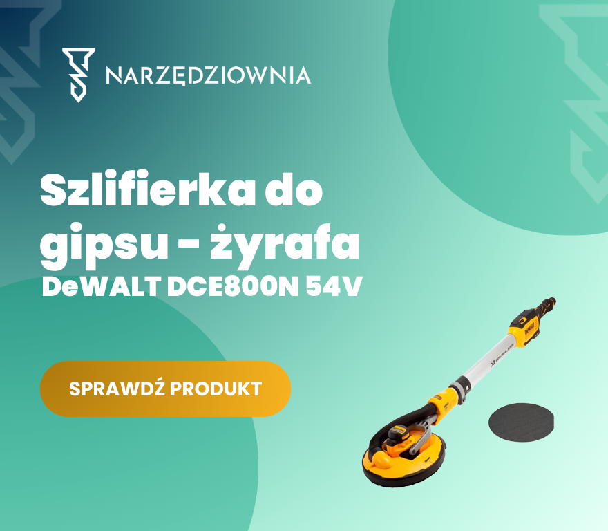 Szlifierka do gipsu 54V DeWalt żyrafa DCE800N