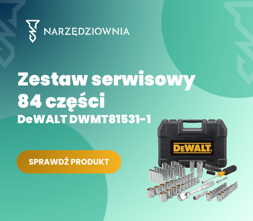 Zestaw serwisowy 84 części DeWALT